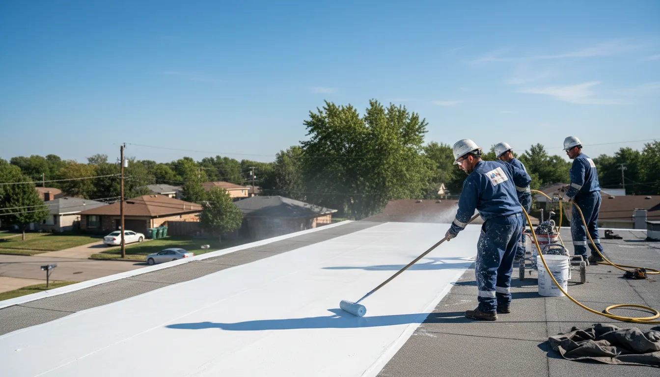 Commercial roof coating in Burns, TN near me